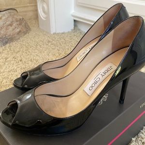 Jimmy Choo open toe used .